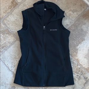 Columbia Black Fleece Vest Small
